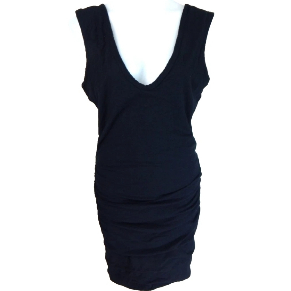 Standard James Perse Ruched V-Neck Dress - Picture 2 of 4
